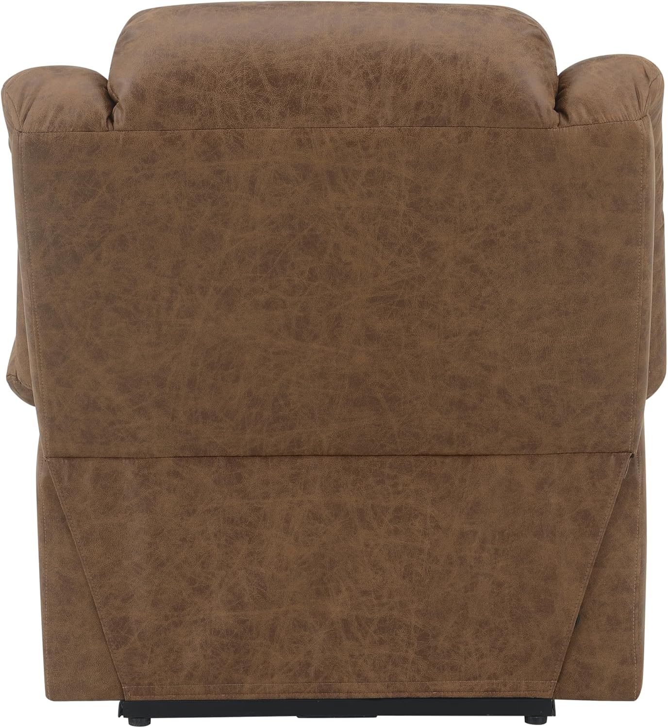 Brown Leather Power Lift Recliner Chair with Heat and Massage G348237