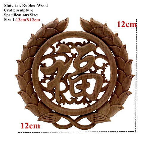 40cmX40cm Wood Carving Decorative Wall Furniture Appliques R936987
