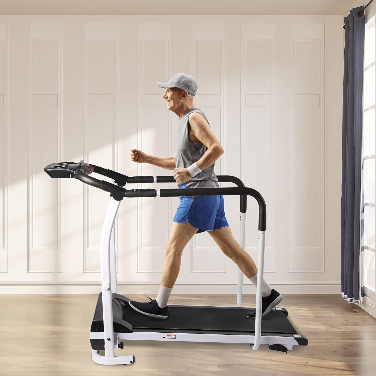 Treadmill with Full Length Handrails O94655