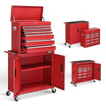 Red & Black 5-Drawer Rolling Tool Chest D1686