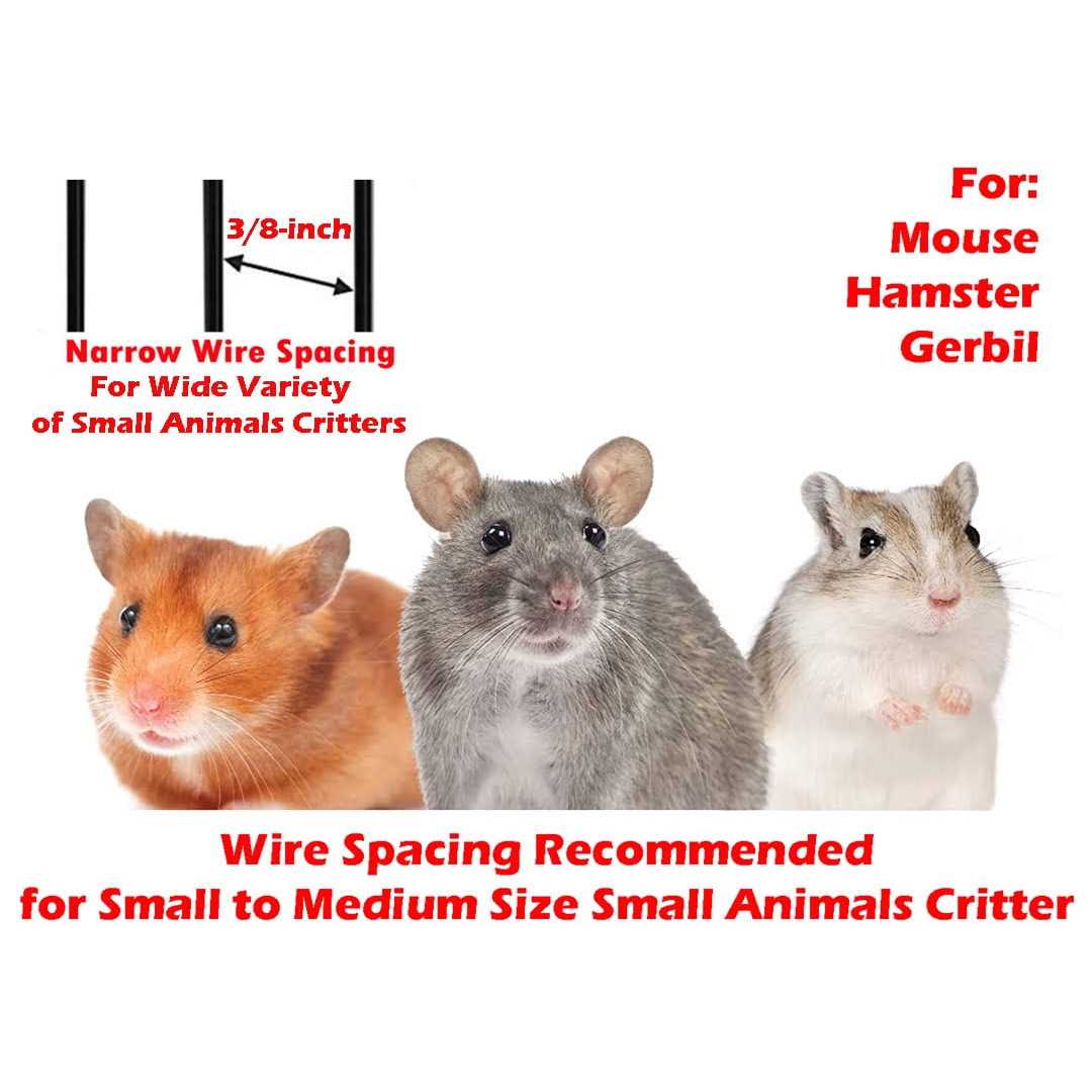 3-story Animal Habitat Cage with Tight 3/8-Inch Wire Body Z986