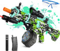 Large Gel Ball Blaster with Drum & Mag, Automatic and Manual Splatter Blaster with 40000 Gel Rounds, Electric Splat Blaster and Goggles (Green) H562692