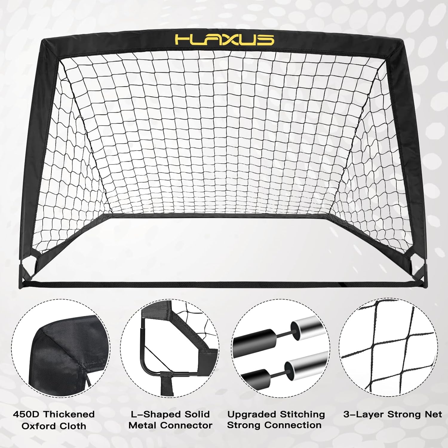 2 Set 4x3 ft Portable Pop Up Soccer Net with Soccer Ball B9032