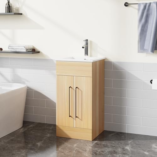 16” White Bathroom Vanity Sink Combo with 2 Doors K442498