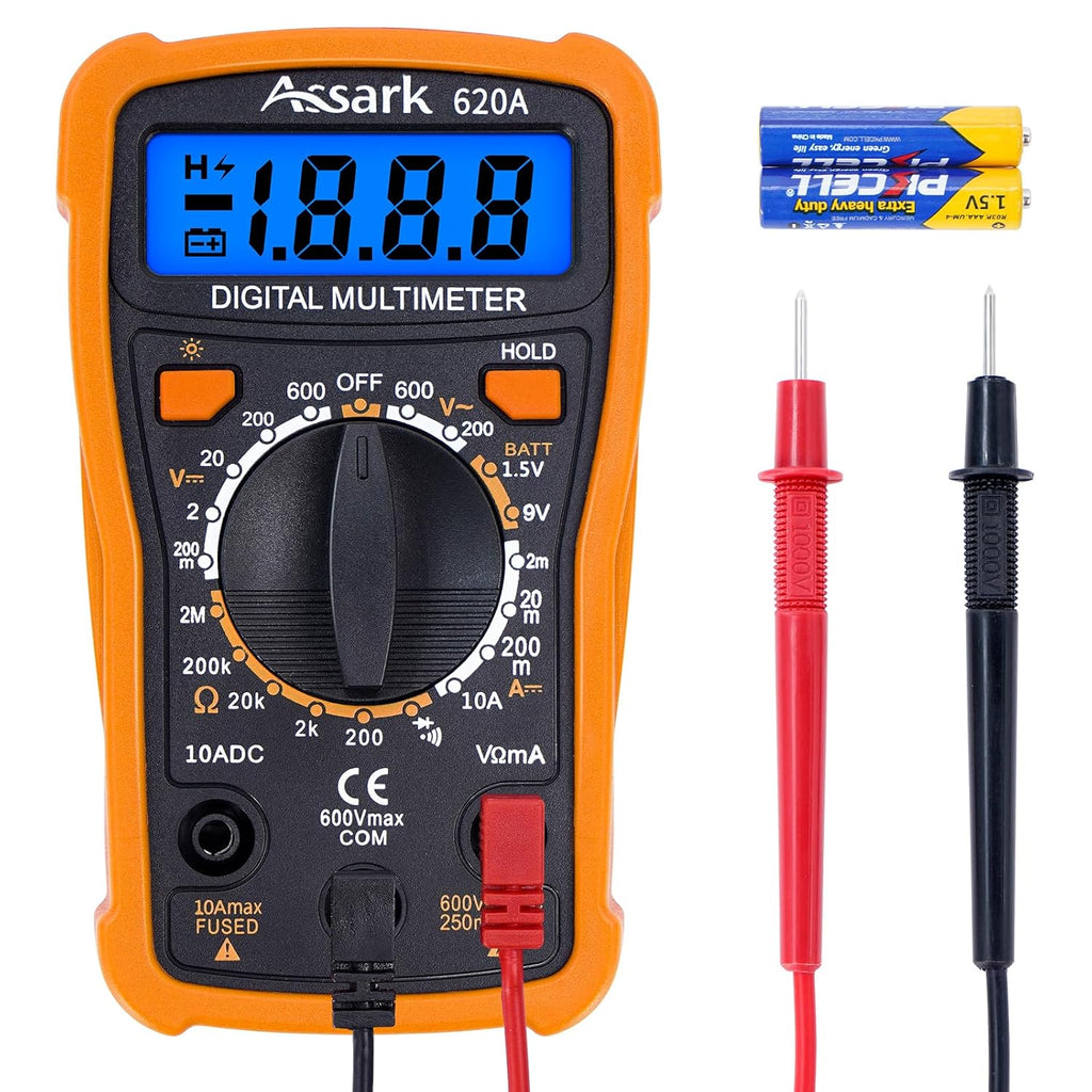 2000 Counts Digital Multimeter with Backlit LCD Display G59557