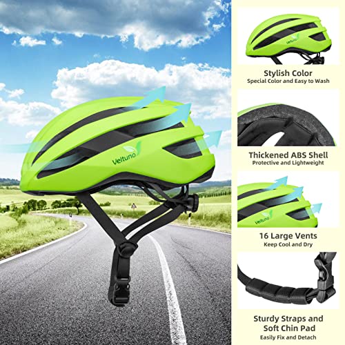 Lightweight Road Bike Helmet with Rechargeable USB LED Light A25135