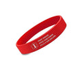 Silicone Emergency ID Bracelet J515
