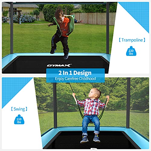 6FT Toddler Trampoline with Swing & Enclosure Safety Net R4638