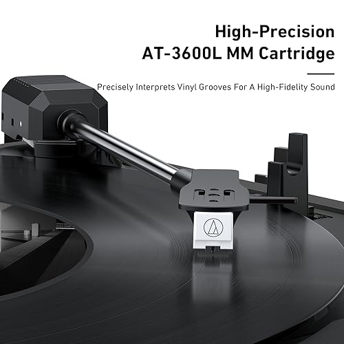 Vertical Automatic Belt Drive Vinyl Turntable with Bluetooth D109228