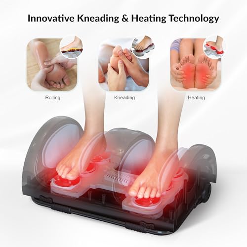 Foot Massager with Heat, Shiatsu Feet and Calf Massager Machine Z6506