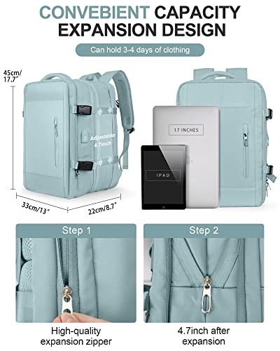 Blue Expandable Waterproof Laptop Backpack A14862
