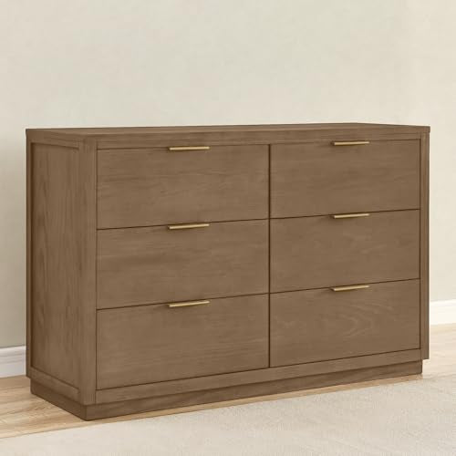 Teak Brown 6 Drawer Dresser G787858