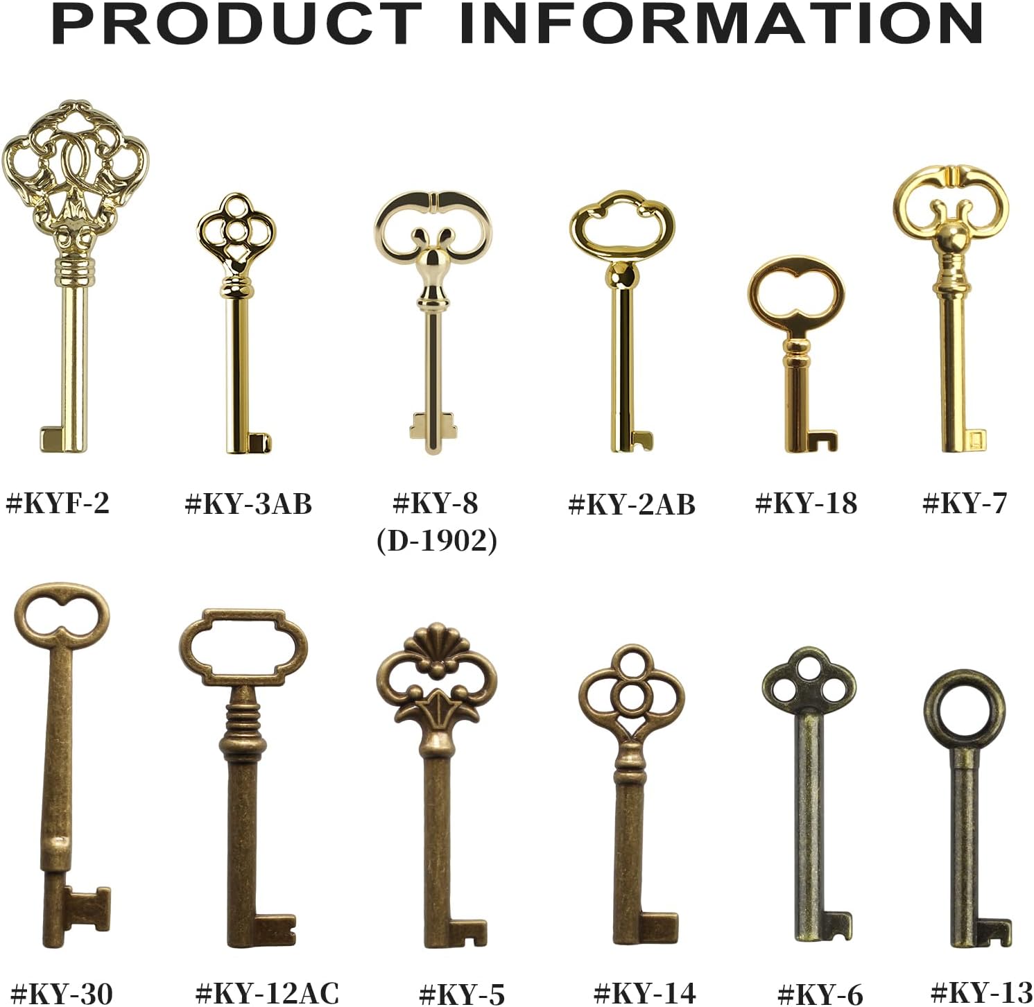 12 Key Skeleton Key Set S611