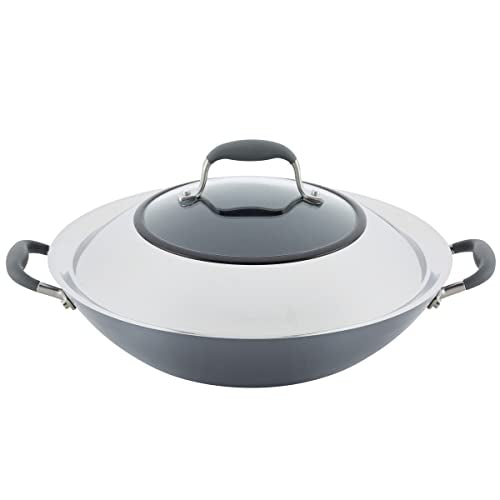 Hard-Anodized Nonstick Covered Wok S294