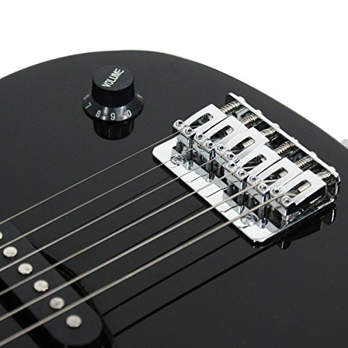 30" Black Beginner Electric Guitar with 5W Amp and Guitar Bag R45631