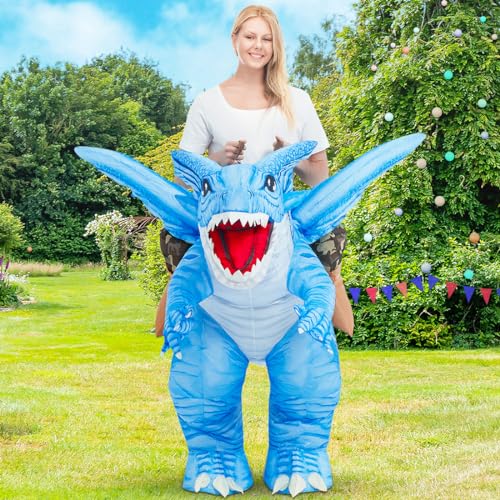 Inflatable Dragon Costume Adults 72IN and Inflatable Dinosaur Costume for Adult 72IN J7128