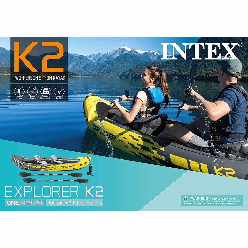 Inflatable Kayak with Oars and Hand Pump N12256