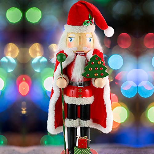 13.5" Wooden Santa Nutcracker B330522