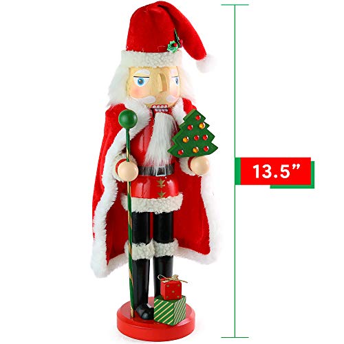 13.5" Wooden Santa Nutcracker B330522