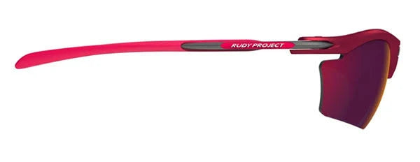 Merlot Matte Multilaser Red Sunglasses H2169