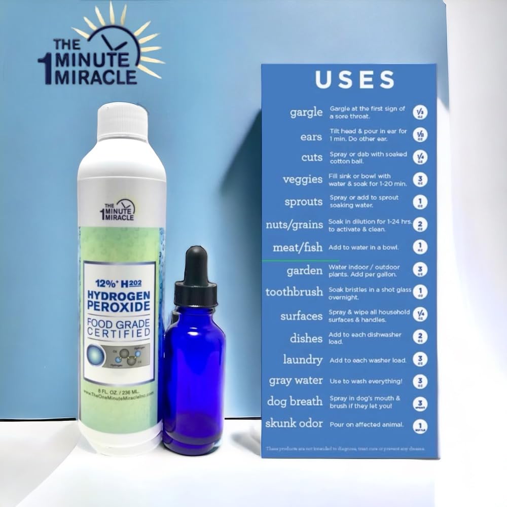 12% Hydrogen Peroxide Medical Food Grade 8 oz. T411