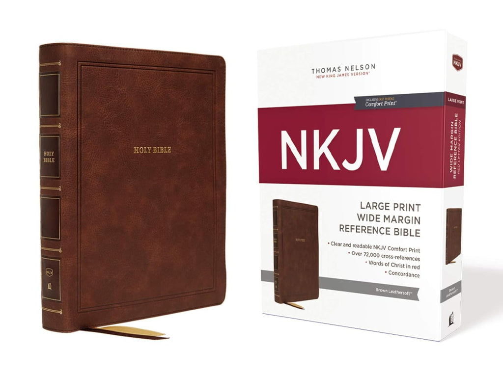 Brown Leathersoft Large Print Holy Bible L841074