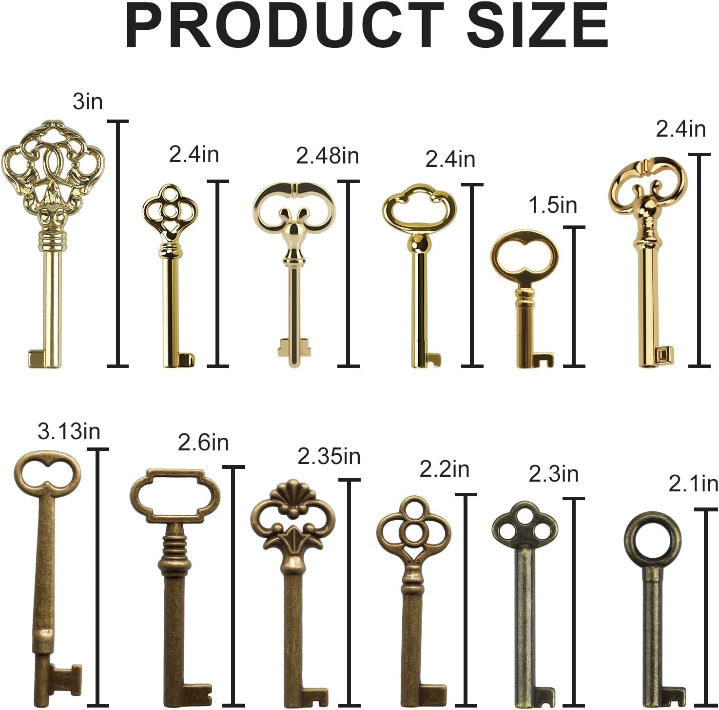 12 Key Skeleton Key Set S611