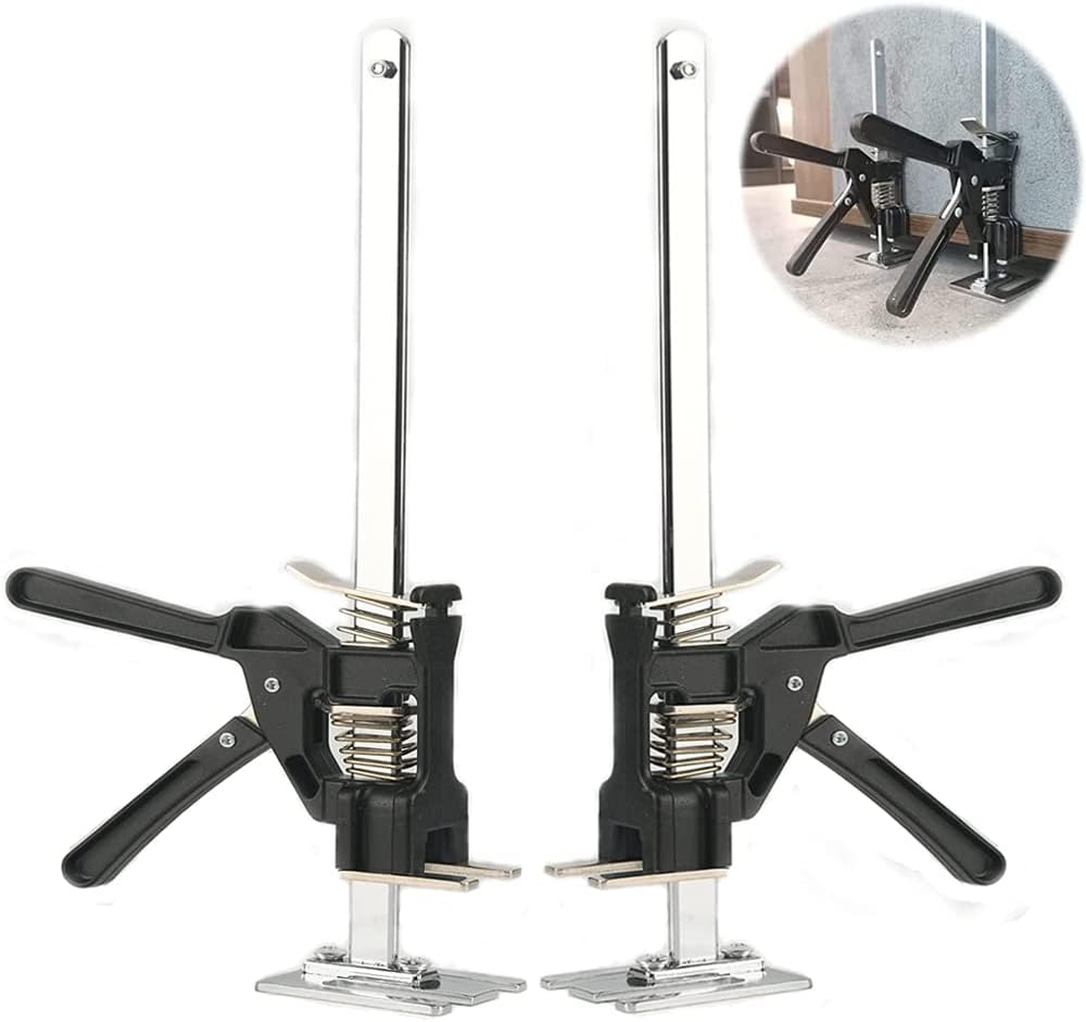 2 Packs Labor-Saving Arm Height Adjuster Lifting Device, Hand Lifting Tool Jack, Drywall Lifts, Furniture Jack, Lifting Height 9.8Inch, Maximum 260 Pounds Pack of 2 E6244