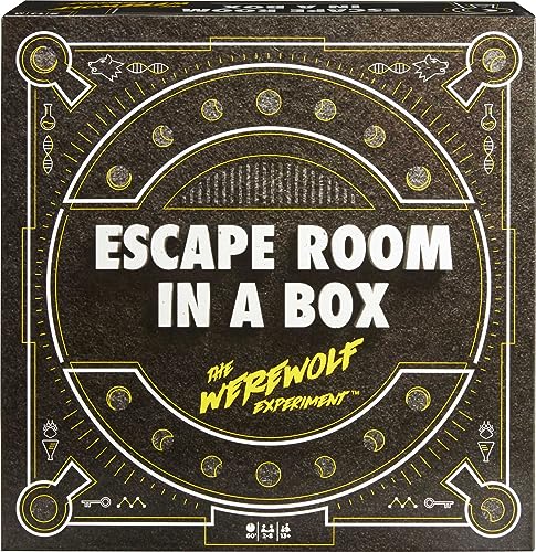 Escape Room in a Box The Werewolf Experiment, Group Game with 19 2D and 3D Puzzles U114326