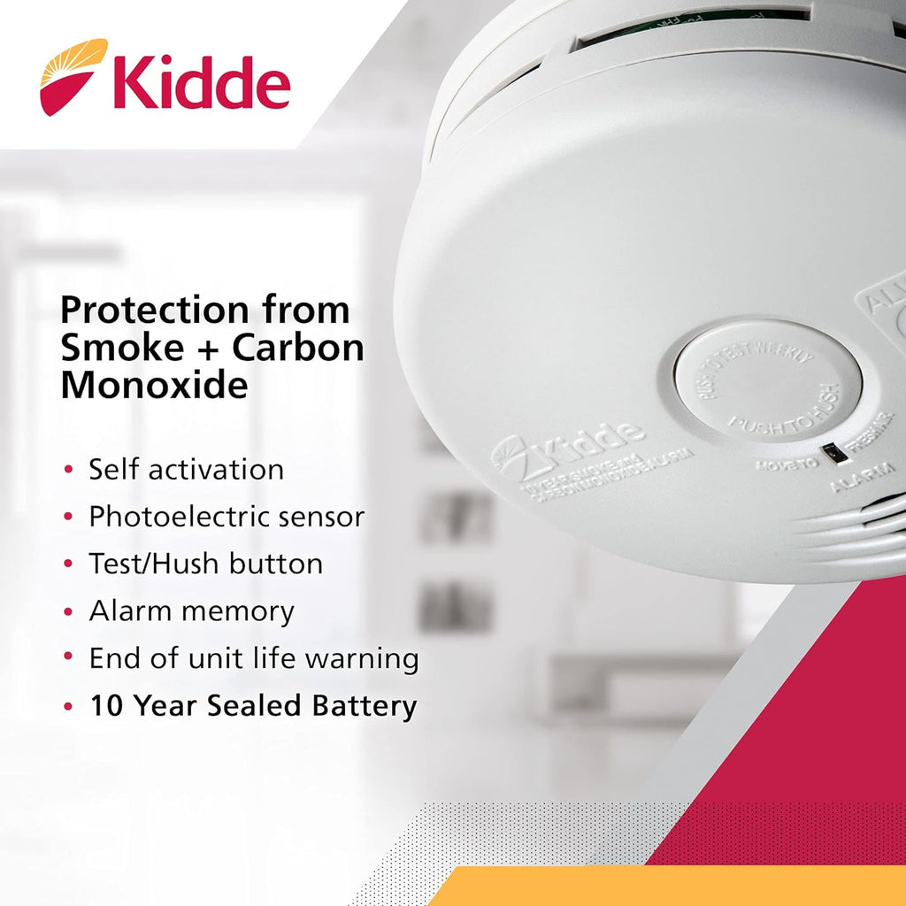 Smoke Detector and Carbon Monoxide Detector Combo with Long-Life Lithium Battery Q2219