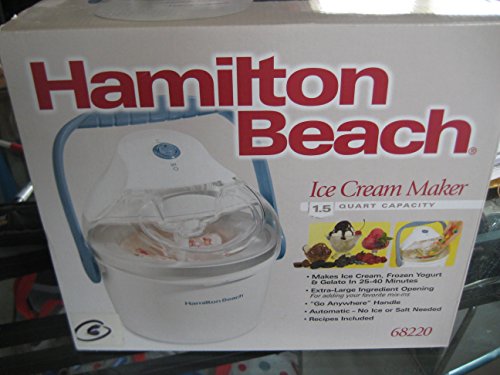 1.5-Quart Capacity Ice Cream Maker, White V509