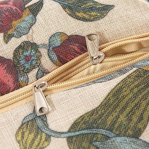 44 x21x4.5 inch Khaki Floral Essence Outdoor Dining Chair Cushions Set of 4 U747
