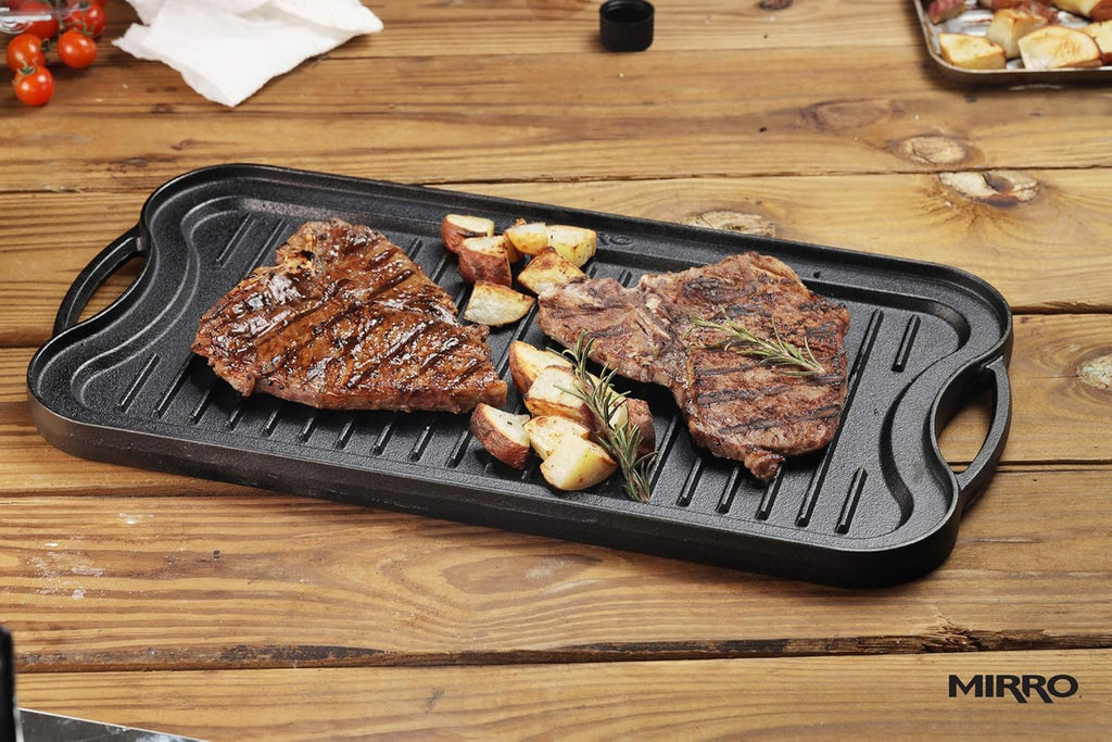 Pre-Seasoned Cast Iron Reversible Grill Griddle 20 Inch x 10.5 Inch Black U5586