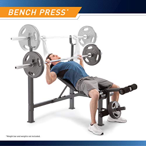 Olympic Weight Bench with Preacher Curl Pad and Leg Developer B488