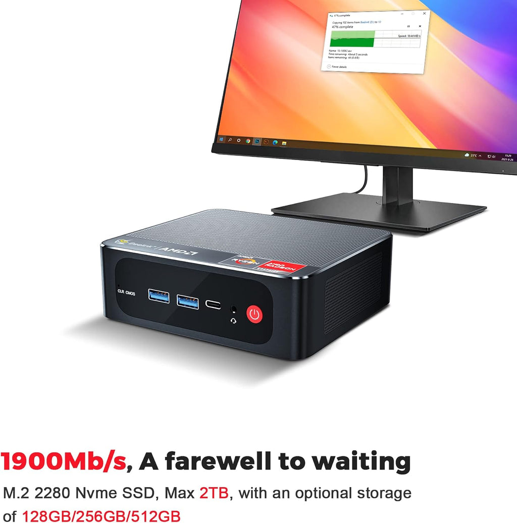 Mini PC, 16 GB RAM, 500 GB M.2 NVME SSD, Windows 11 Pro J9302