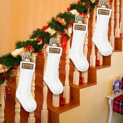6 Pack 18in Large Knitted Christmas Stocking Set V340