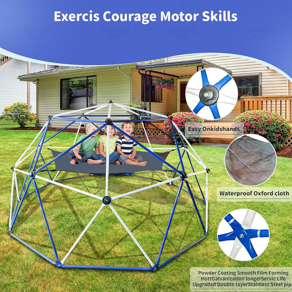 10ft Climbing Dome Jungle Gym with Hammock R687