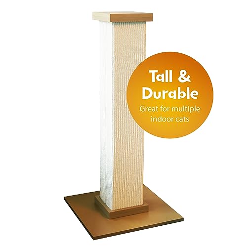 Beige Large 32 Inch Sisal Fiber Scratching Post N521592