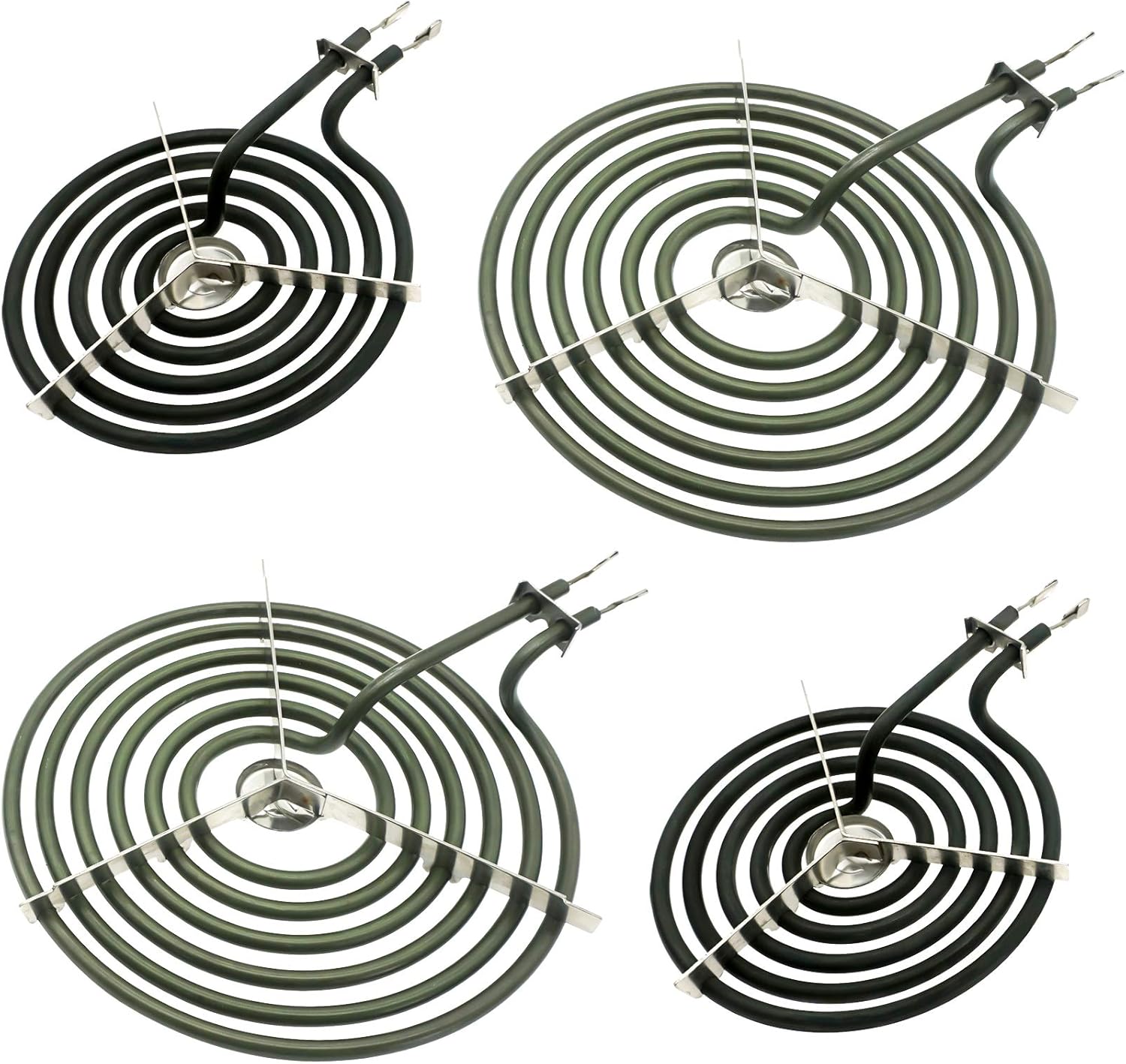 2 pcs 6 Inch and 2 pcs 8 Inch Range Stove Top Surface Element Burner Kit H873