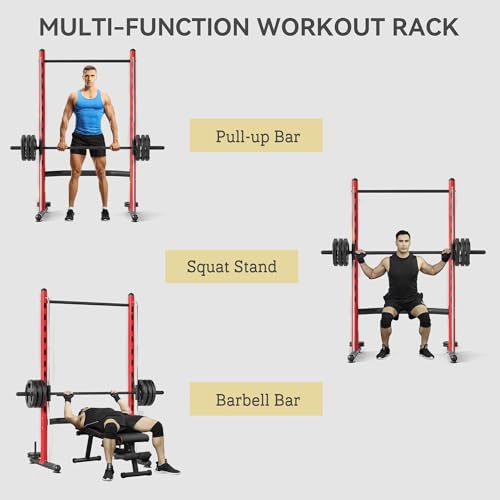 Adjustable Power Rack with Pull-Up Bar W2482