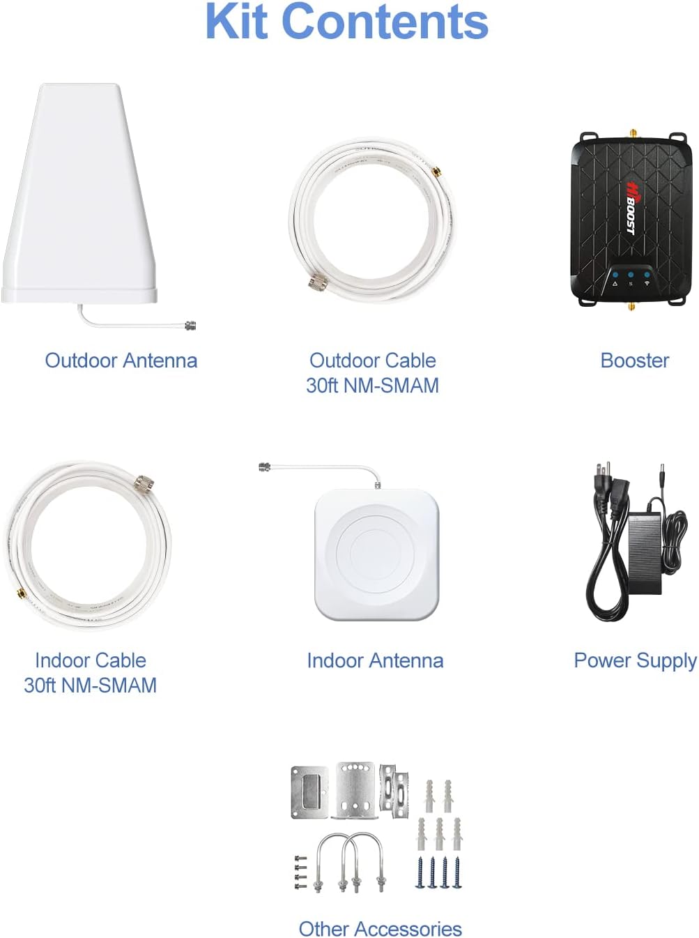 Cell Phone Booster, 1,500 sq ft, Boosts 5G/4G LTE R4511