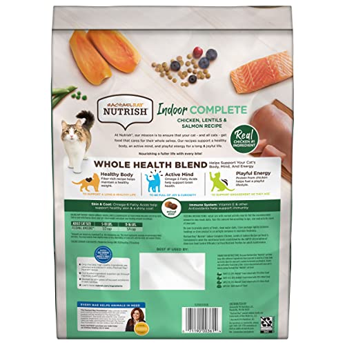14 Pounds Dry Cat Food with Chicken, Lentils & Salmon G87544