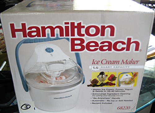 1.5-Quart Capacity Ice Cream Maker, White V509