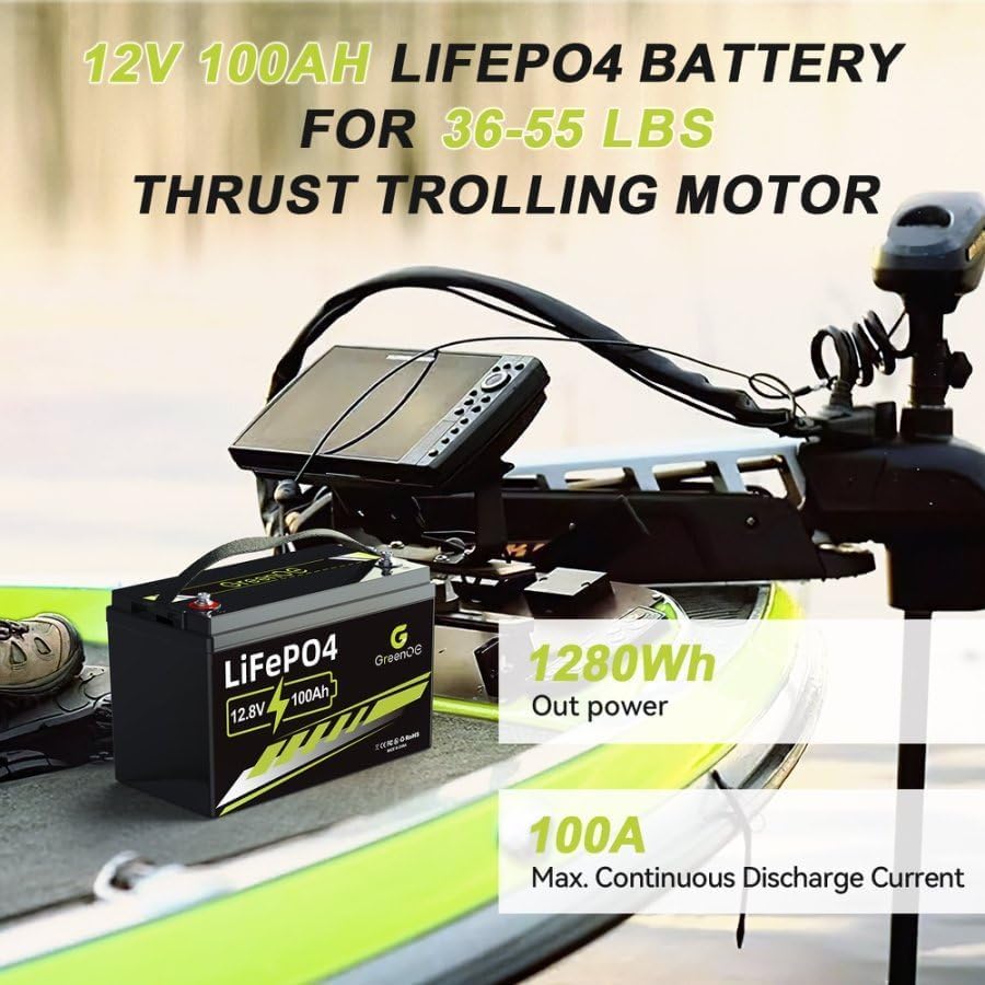 12V 100Ah LiFePO4 Battery Group 31 With Built-in 100A BMS M1693