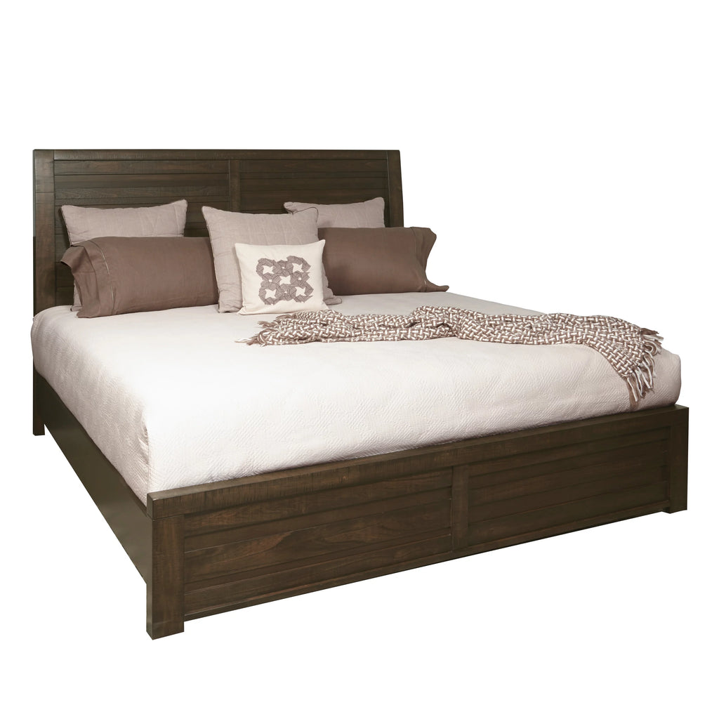 Espresso Wood Queen Bedroom Set with Dresser, Mirror, Nightstands, Chest Y104797