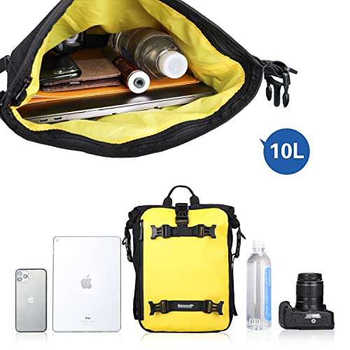 Black Waterproof Motorcycle Tail Bag 30L X848