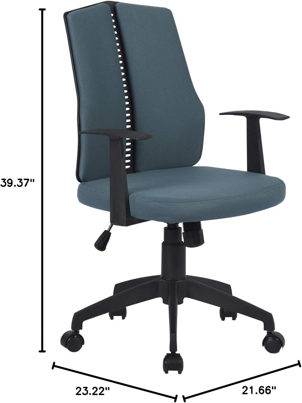 Dark Blue Ergonomic Swivel Rolling Desk Chair N104287