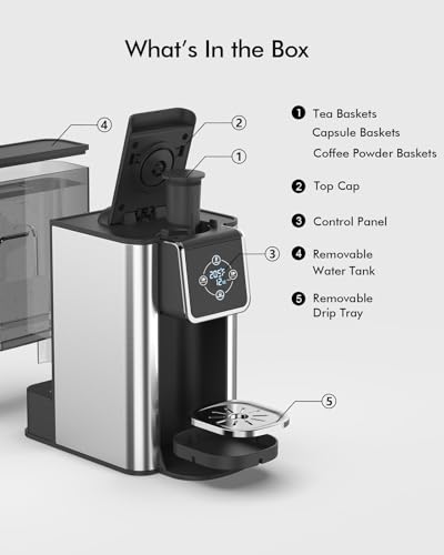 3-in-1 Single Serve Coffee Maker with 50 oz Reservoir P20664