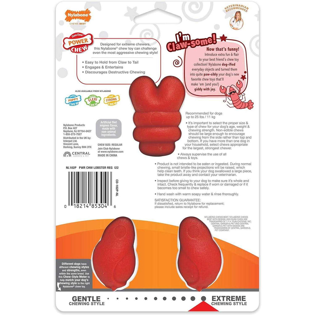 Power Chew Lobster Dog Toy Filet Mignon Q454366