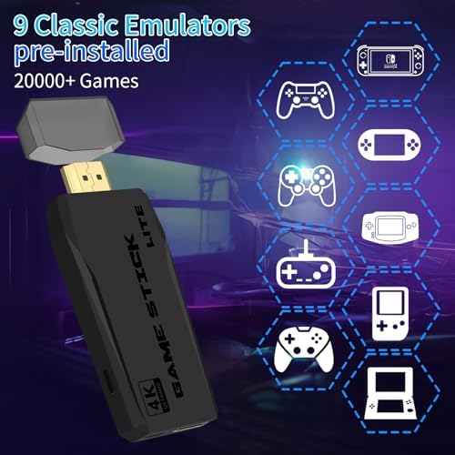 64GB Wireless Retro Game Console with Dual Wireless Controllers K27444